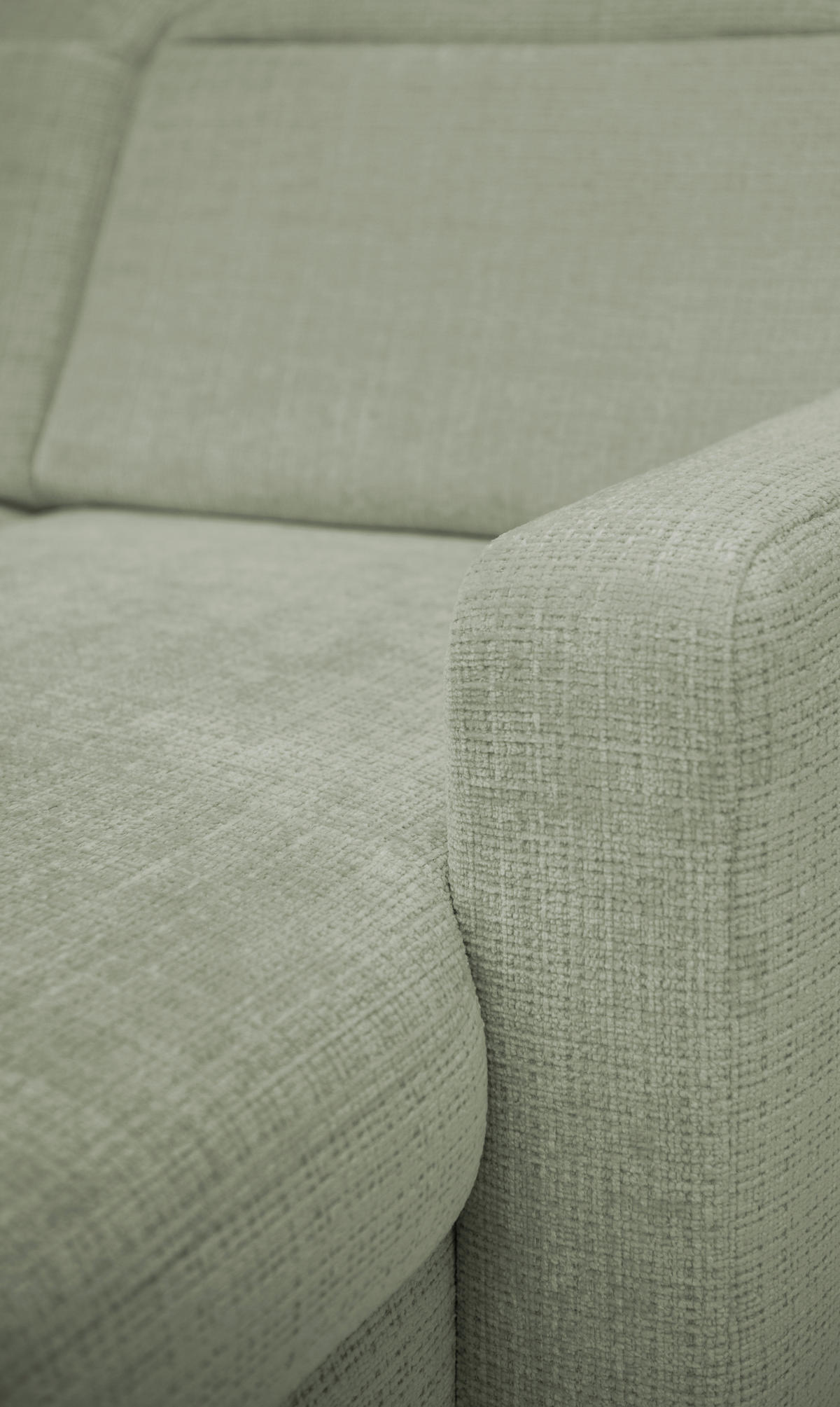 ECKSOFA FABIO in Chenille Grün  174/223 cm  - Schwarz/Grün, Design, Textil/Metall (174/223cm) - Livetastic