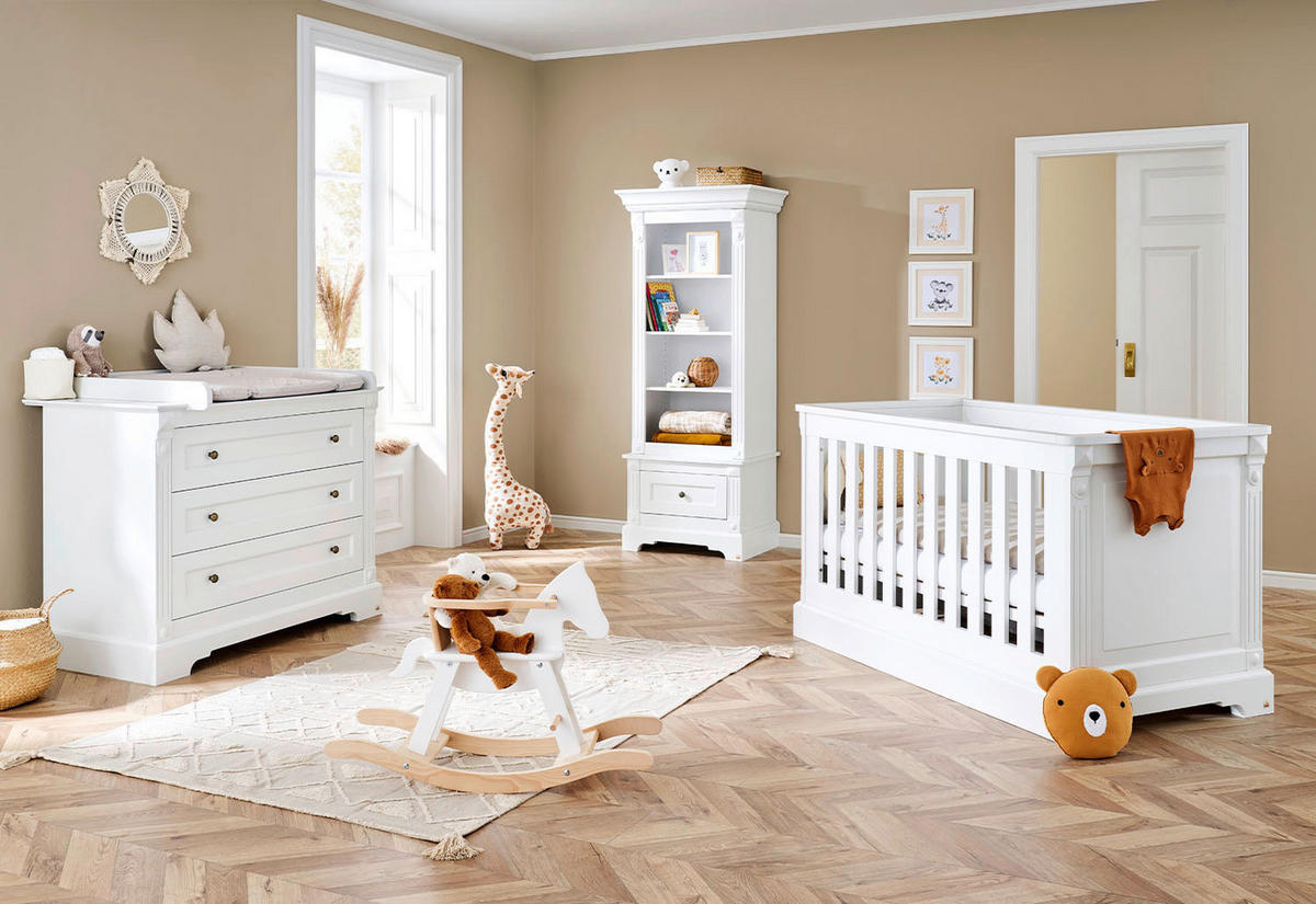 BABYZIMMER PINOLINO EMILIA  - Weiß, Trend, Holzwerkstoff - Pinolino
