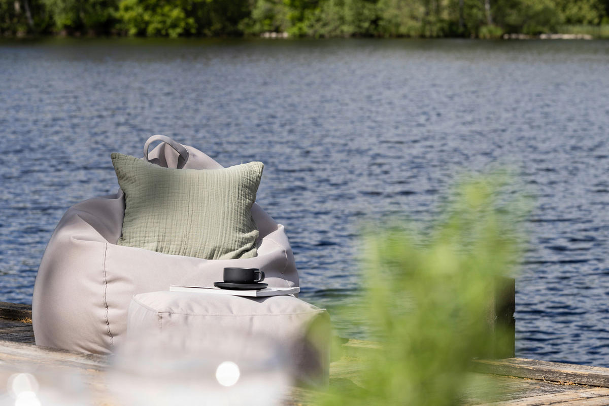 OUTDOORSITZSACK  - Beige, KONVENTIONELL, Textil (90/110/90cm) - Gardenson