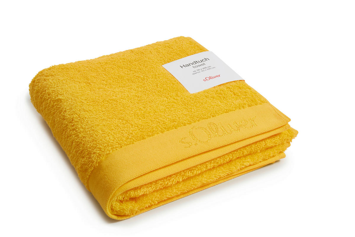 HANDTUCH 50/100 cm s.Oliver Gelb  - Gelb, Trend, Textil (50/100cm) - S. Oliver