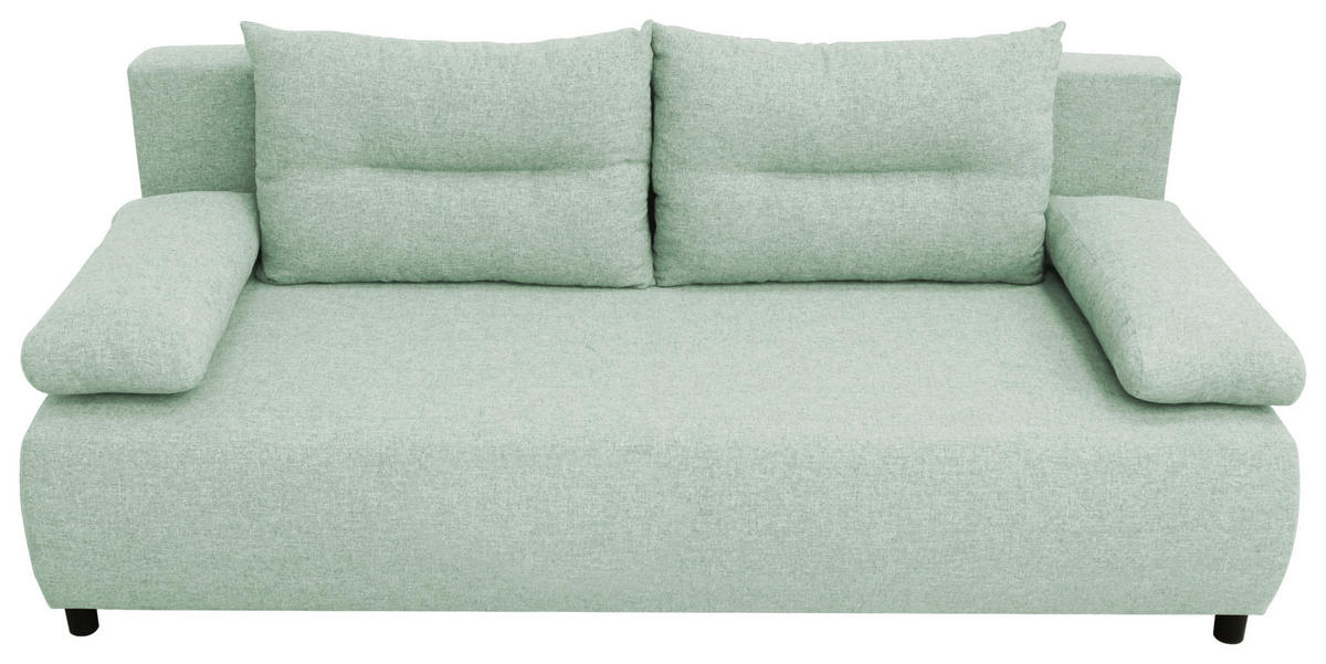 ROZKLADACIA POHOVKA, textil, mätovozelená - čierna/mätovozelená, Design, textil/plast (192/73/86cm) - MID.YOU