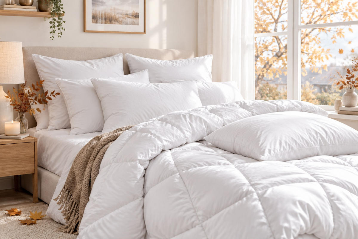 JASTUK PROŠIVENI 60/80 cm   SLEEPTEX PJER  - bijela, Basics, tekstil (60/80cm) - Sleeptex