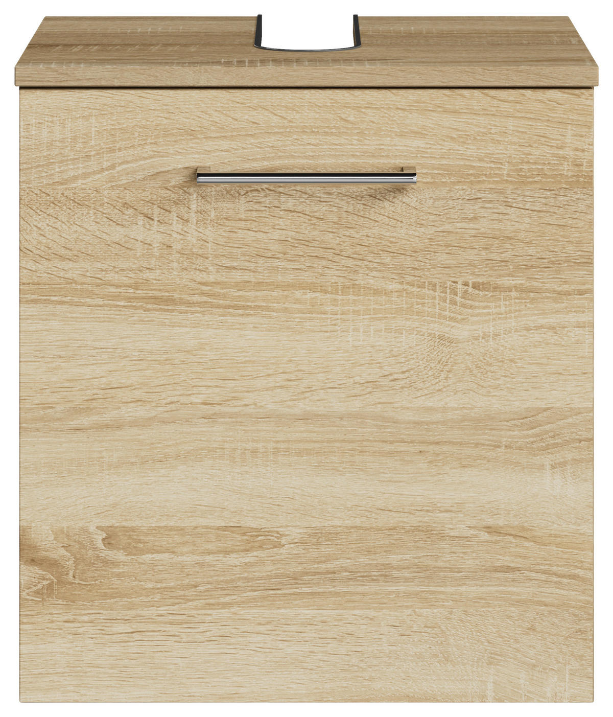 WASCHBECKENUNTERSCHRANK 45/49,8/38,3 cm  - Chromfarben/Eiche Bianco, KONVENTIONELL, Holzwerkstoff/Metall (45/49,8/38,3cm) - Sadena