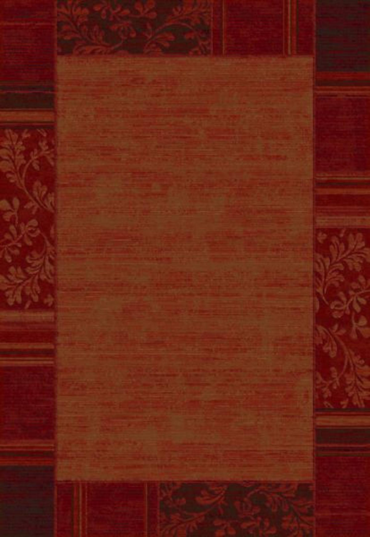 WEBTEPPICH 160/230 cm Dunkelrot, Dunkelorange  - Dunkelorange/Dunkelrot, KONVENTIONELL, Textil (160/230cm)