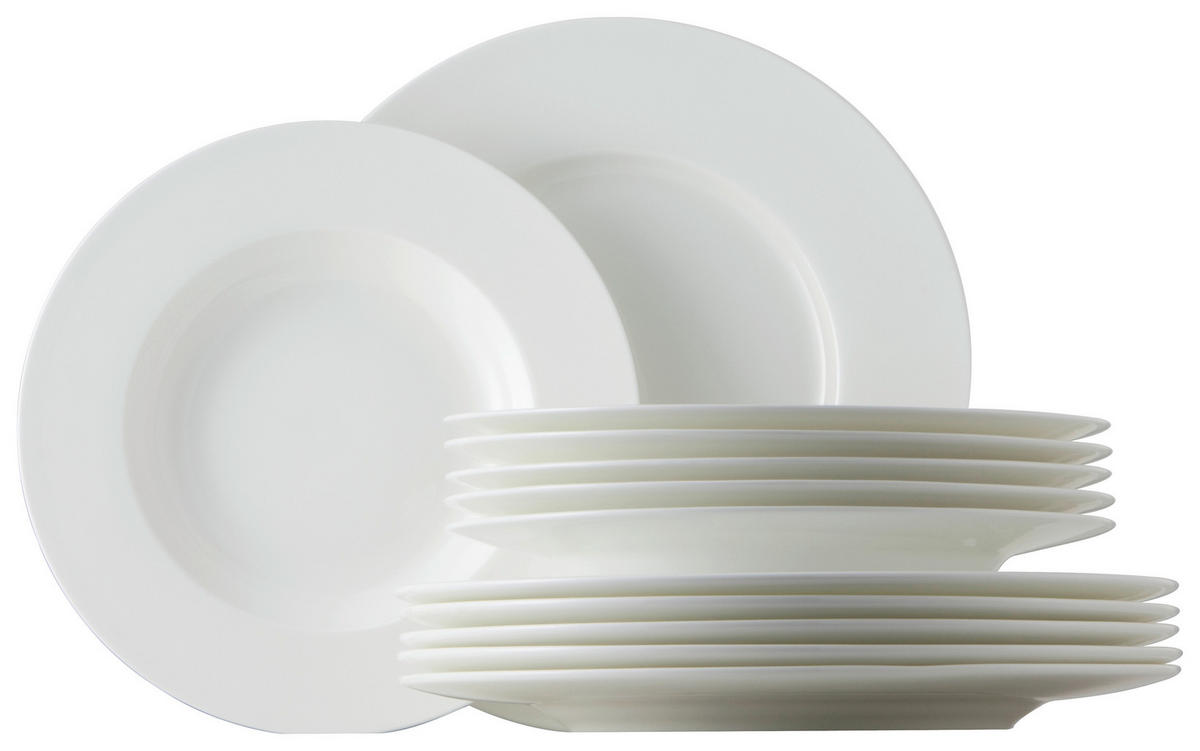 TAFELSERVICE Jade White 12-teilig  - Weiss, Basics, Keramik - Rosenthal