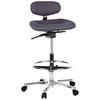 DREHHOCKER Flachgewebe Anthrazit  - Anthrazit/Silberfarben, Basics, Kunststoff/Textil (50/106/40cm) - MID.YOU