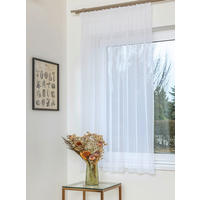 KÉSZFÜGGÖNY áttetsző  - fehér, Basics, textil (140/175cm)