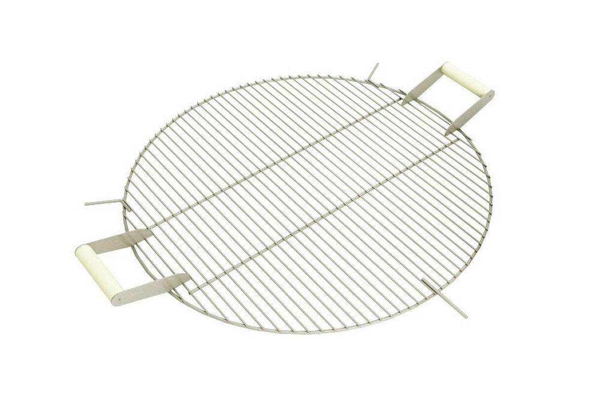 GRILLROST - Edelstahlfarben/Rostfarben, Basics, Metall (45cm)