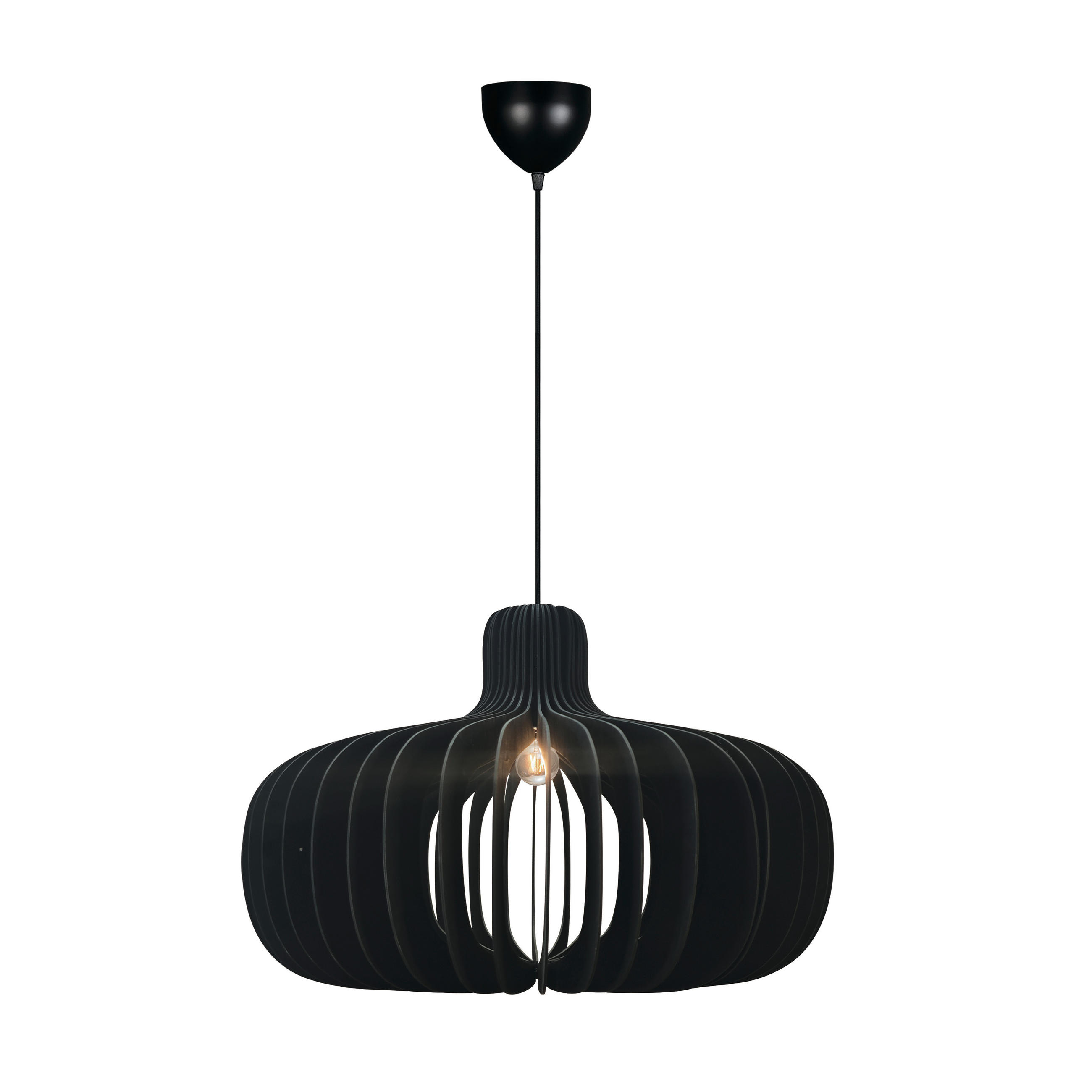 HÄNGELEUCHTE 65,5/43 cm   - Schwarz, Trend, Holz (65,5/43cm) - Nordlux