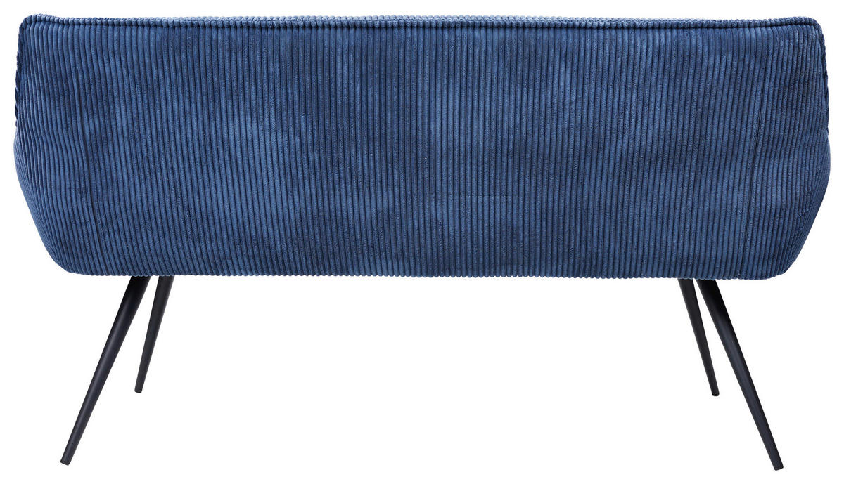 SITZBANK 163/67/85 cm Struktur Blau  - Blau/Beige, MODERN, Textil/Metall (163/67/85cm) - MID.YOU