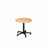 STEHTISCH 80/80/72-114 cm  - Ahornfarben/Schwarz, KONVENTIONELL, Holzwerkstoff/Metall (80/80/72-114cm) - Venda