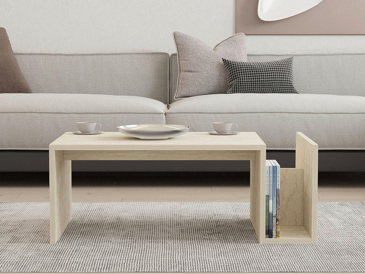 COUCHTISCH  Holzwerkstoff  - Beige, Modern, Holzwerkstoff (86.8/32,4/50cm) - MID.YOU