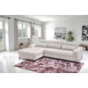 ECKSOFA BONITO Beige Struktur  - Beige/Schwarz, Design, Textil/Metall (176/255cm) - Livetastic