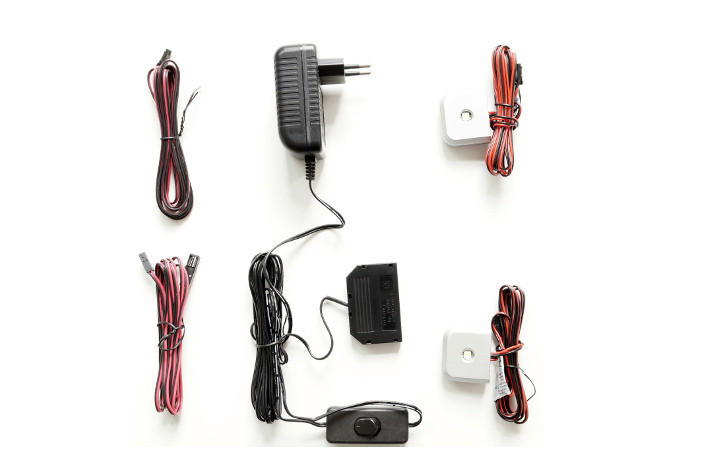 Glasbodenbeleuchtung 2-er Set 1,4 W Led Dimmbar