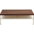 COUCHTISCH in Holz, Holzwerkstoff 125/75/42 cm  - Nussbaumfarben/Weiß, KONVENTIONELL, Holz/Holzwerkstoff (125/75/42cm) - Moderano