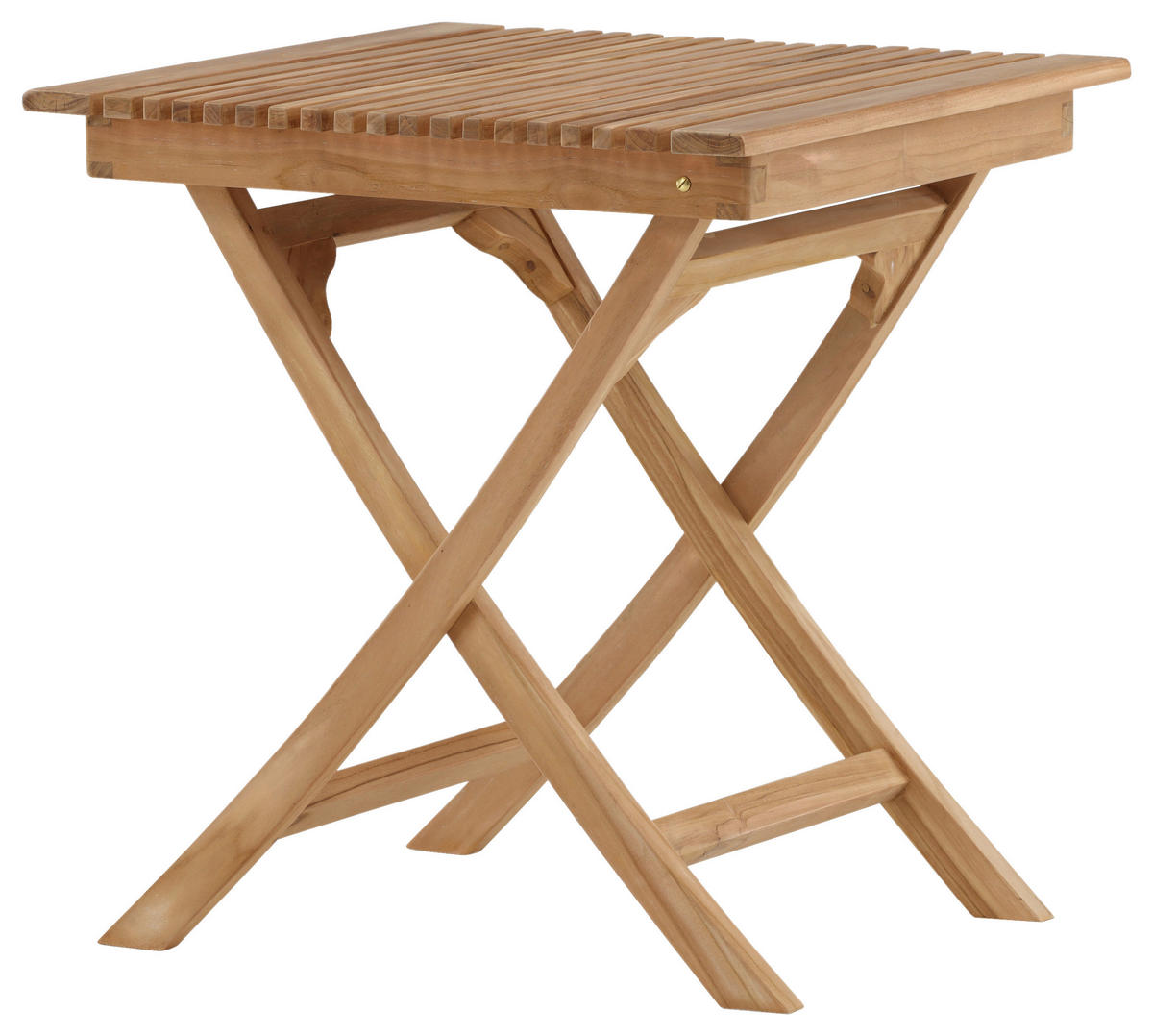 HOPFÄLLBART UTEBORD trä rektangulär  - teakfärg, Klassisk, trä (70/70/75cm) - Gardenson