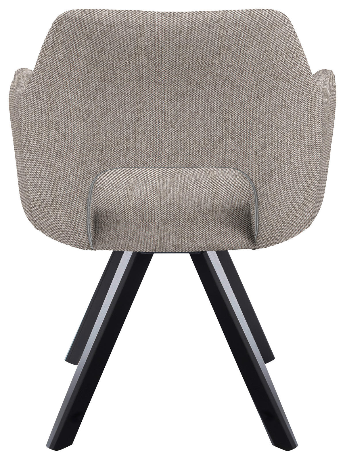 ARMLEHNSTUHL in Holz, Textil Schwarz, Cappuccino  - Schwarz/Cappuccino, Design, Holz/Textil (57/84/57cm) - Voleo