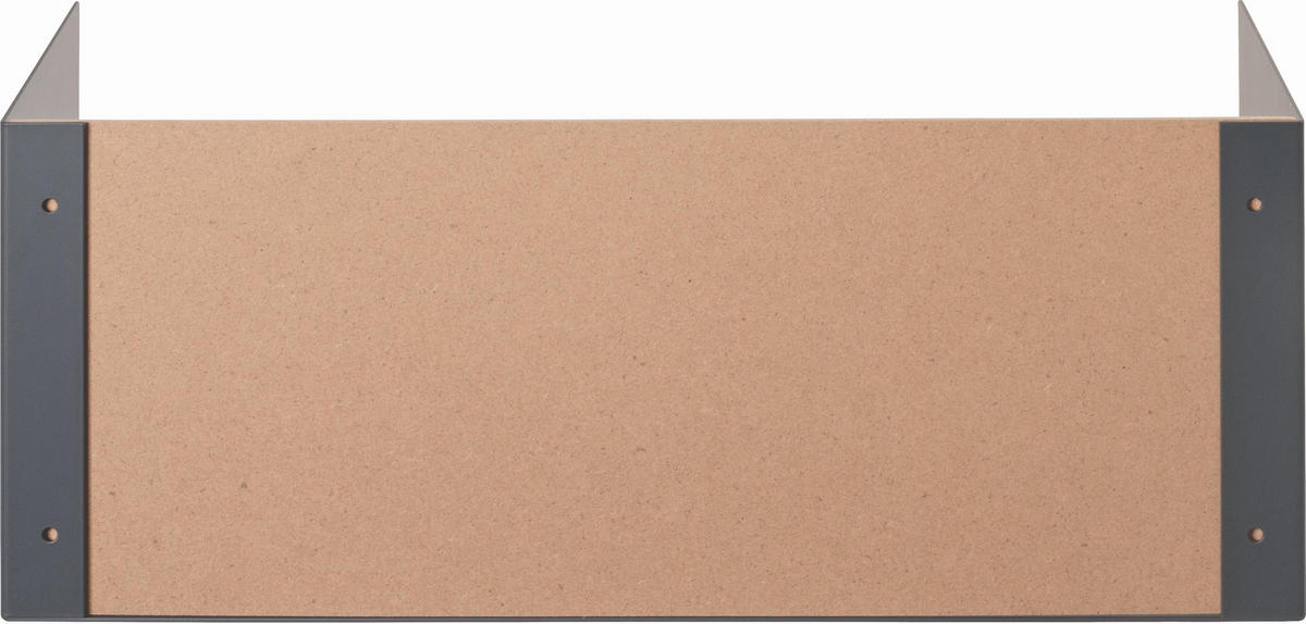 WANDBOARD Metall, Holzwerkstoff Anthrazit, Eichefarben  - Eichefarben/Anthrazit, MODERN, Holzwerkstoff/Metall (45/18/18cm)