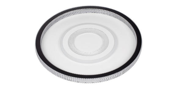 LED-DECKENLEUCHTE 49/6,5 cm - Klar/Schwarz, Trend, Kunststoff/Metall (49/6,5cm) - Novel