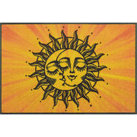 FUßMATTE 50/75 cm Kiss the sun  - Orange, Trend, Kunststoff/Textil (50/75cm) - wash+dry