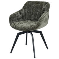 KAROSSZÉK zöld, fekete  - fekete/zöld, Modern, textil/fém (59,5/84/63,5cm) - Livetastic