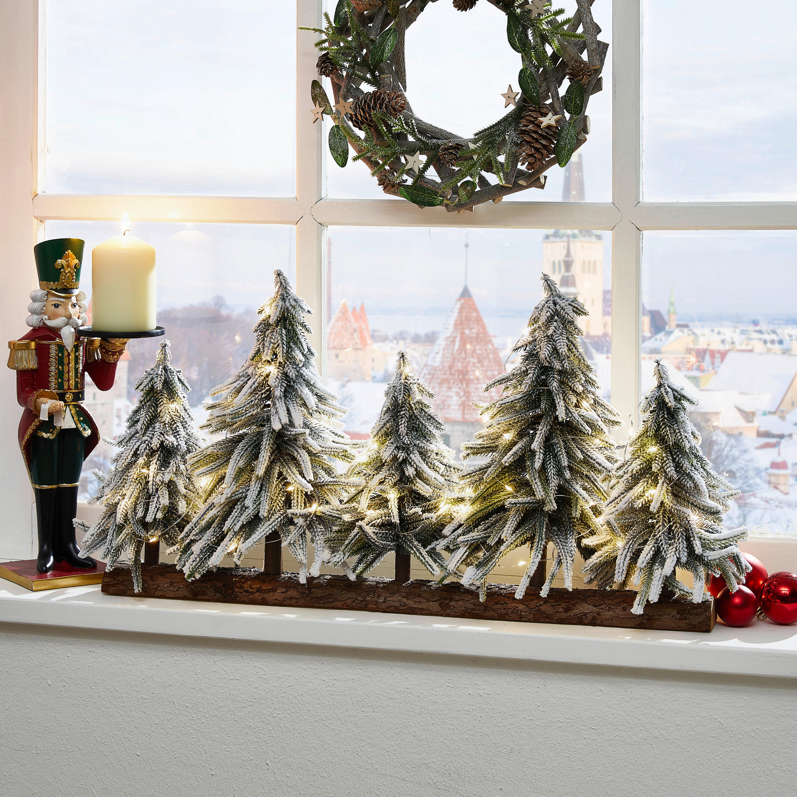 DEKOWEIHNACHTSBAUM  - Grün, KONVENTIONELL, Kunststoff (65,00/15,00/35,00cm) - X-Mas