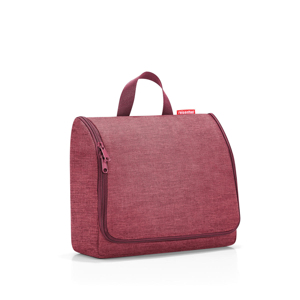 KULTURBEUTEL Toiletbag XL twist maroon  - Bordeaux, Basics, Textil (28/23/10cm) - Reisenthel