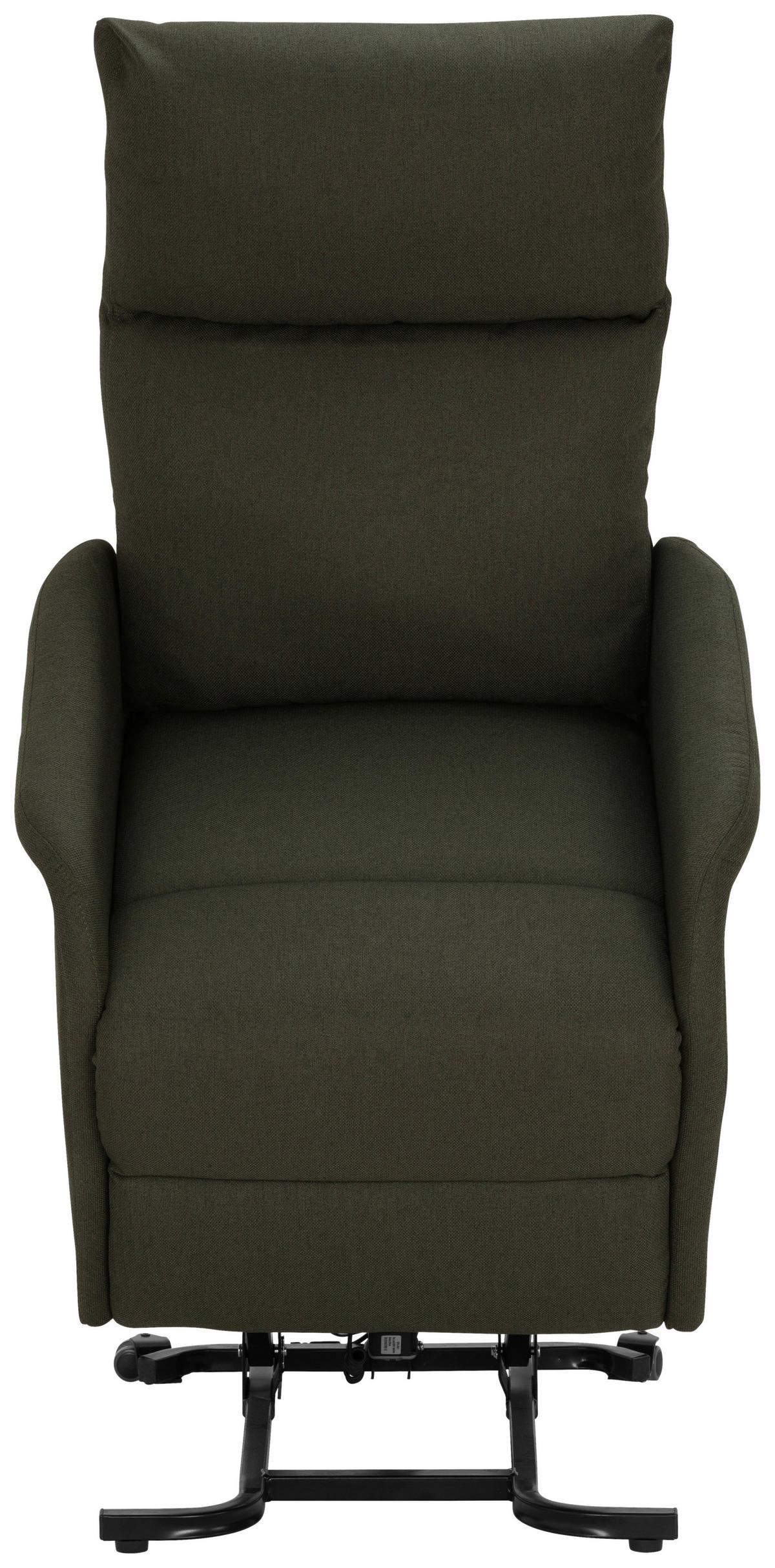 FERNSEHSESSEL Webstoff Grün  - Schwarz/Grün, KONVENTIONELL, Textil/Metall (68/103-80/93-158cm) - P & B