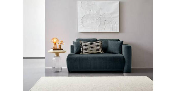 CHAISELONGUE Chenille Dunkelblau  - Schwarz/Dunkelblau, KONVENTIONELL, Kunststoff/Textil (171/73/93cm) - Carryhome