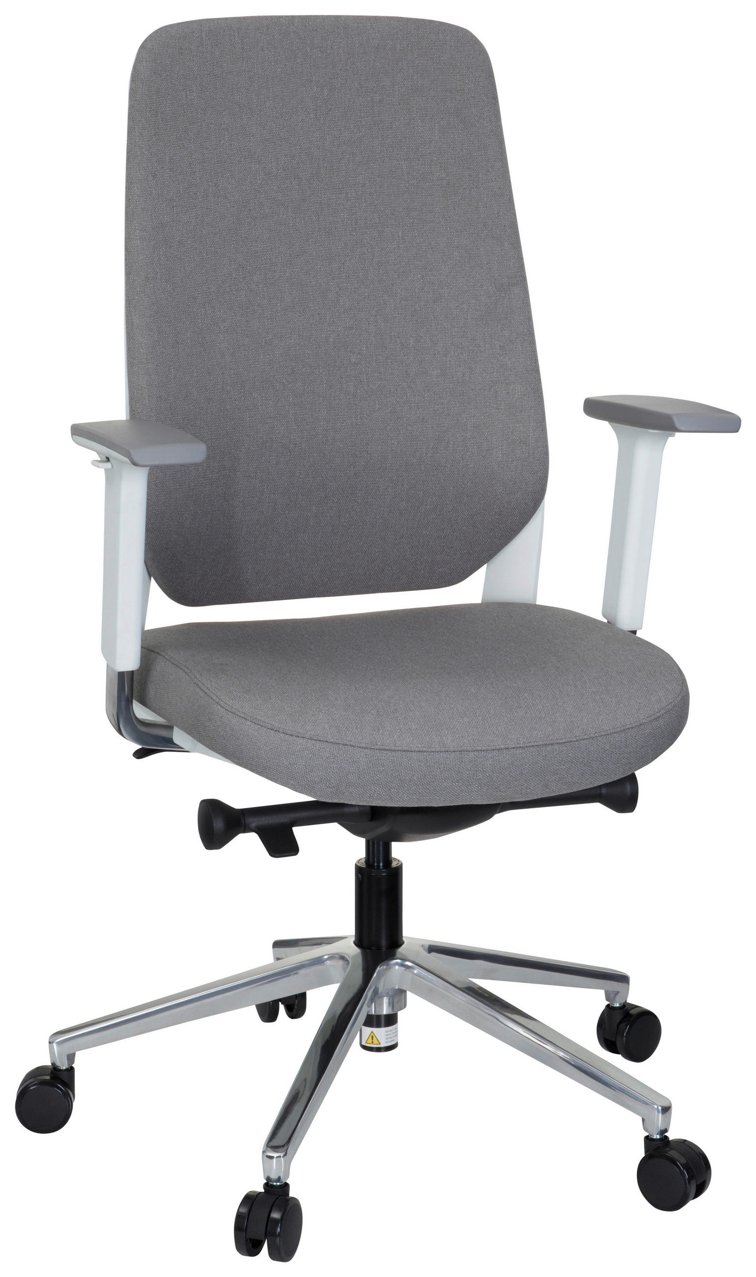 SNURRSTOL  i flatväv grå, vit  - vit/grå, Modern, metall/textil (56/131/67cm) - MID.YOU