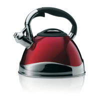 WASSERKESSEL Vitus  - Rot, KONVENTIONELL, Metall (22/21.5cm) - Kela