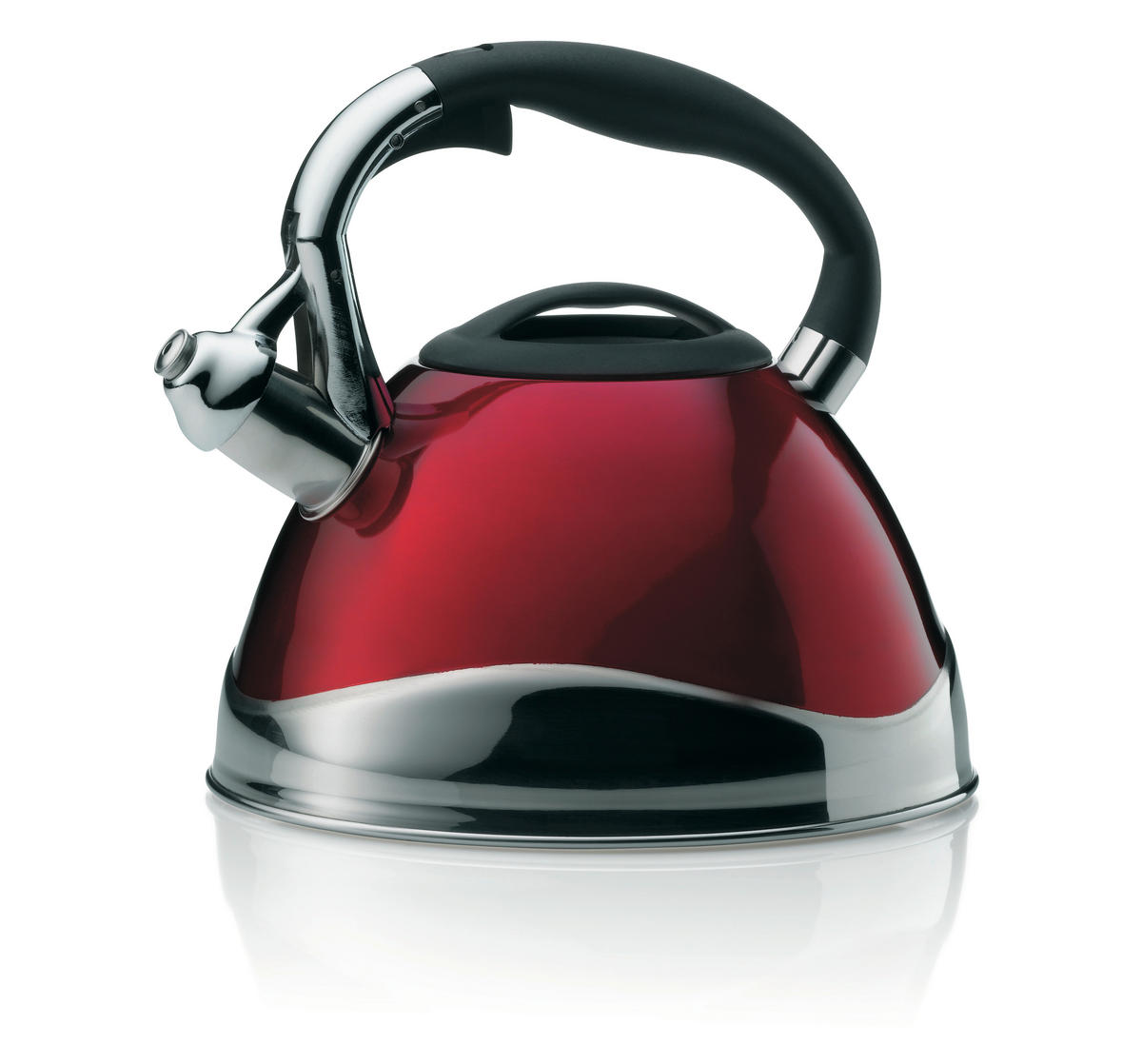 WASSERKESSEL Vitus  - Rot, KONVENTIONELL, Metall (22/21.5cm) - Kela