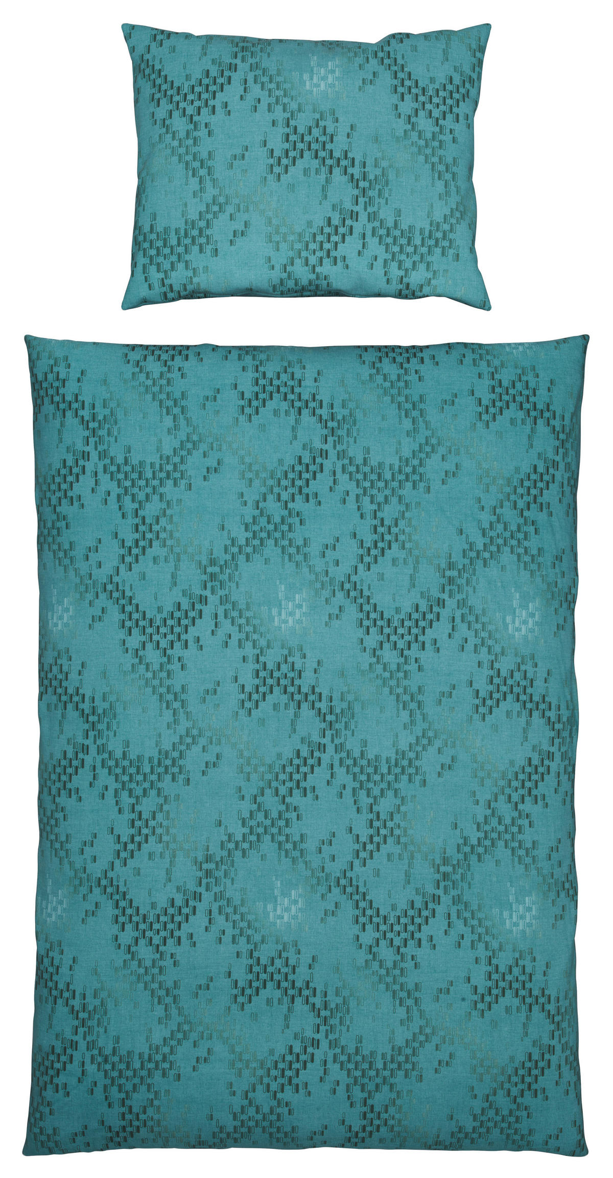 BETTWÄSCHE Atelier Makosatin 140/200 cm  - Grün, KONVENTIONELL, Textil (140/200cm) - Estella