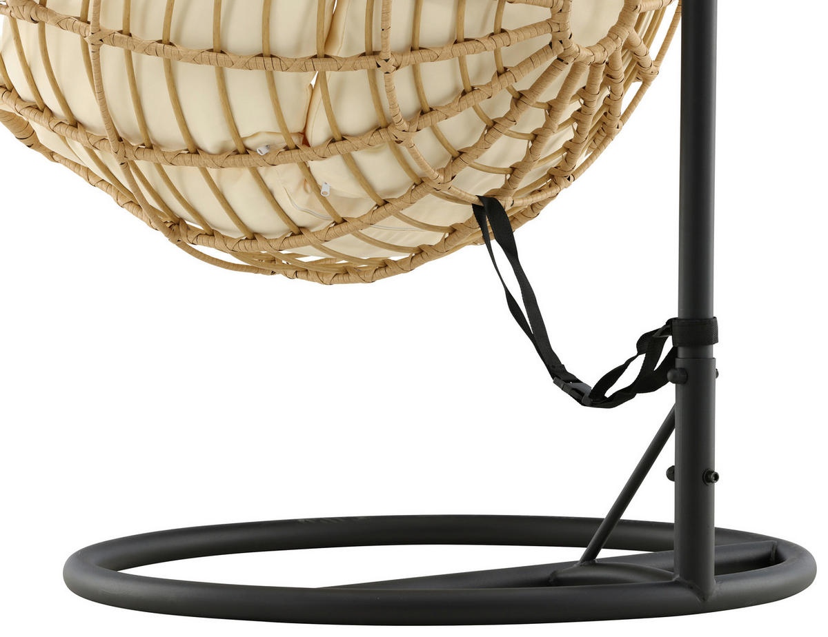HÄNGESESSEL 105/186/160 cm  - KONVENTIONELL, Holz (105/186/160cm) - Gardenson