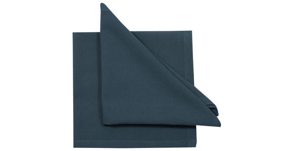 SERVIETTE  45/45 cm   - Grün, Basics, Textil (45/45cm) - Novel
