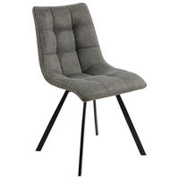 ŽIDLE, černá, tmavě šedá - černá/tmavě šedá, Design, kov/textil (47/61/86cm) - Xora