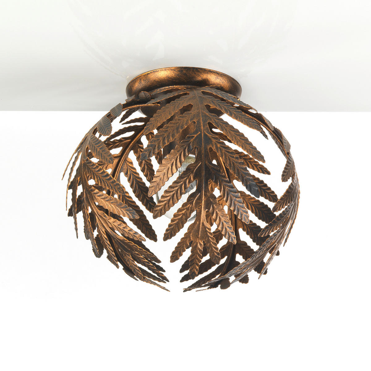 DECKENLEUCHTE 25/23 cm   - Bronzefarben, KONVENTIONELL, Metall (25/23cm)