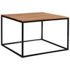 COUCHTISCH in Holz 65/65/41,5 cm  - Eichefarben/Schwarz, Design, Holz/Metall (65/65/41,5cm) - Johann Jakob