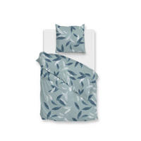 BETTWÄSCHE 2-teilig Astrid Flanell 155/220 cm  - Blau, Basics, Textil (155/220cm) - Zohome