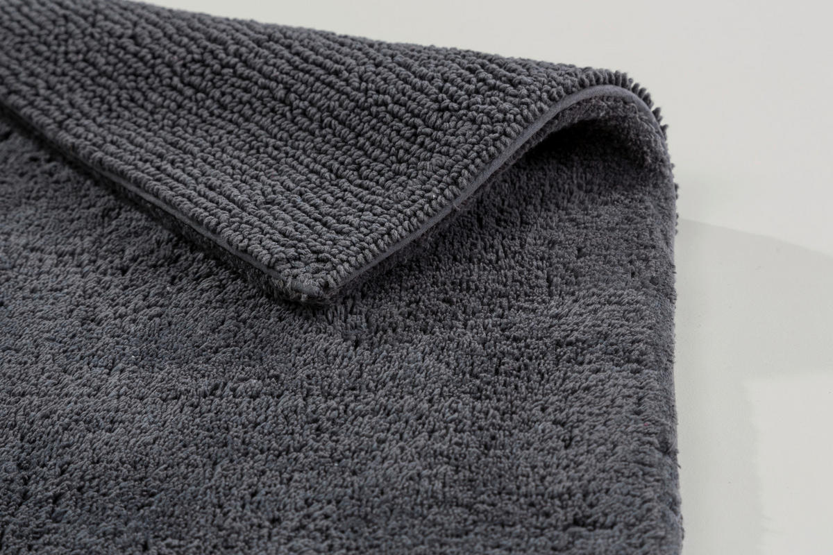 BADTEPPICH Bahamas Anthrazit 40/60 cm  - Anthrazit, Basics, Textil (40/60cm) - Schöner Wohnen