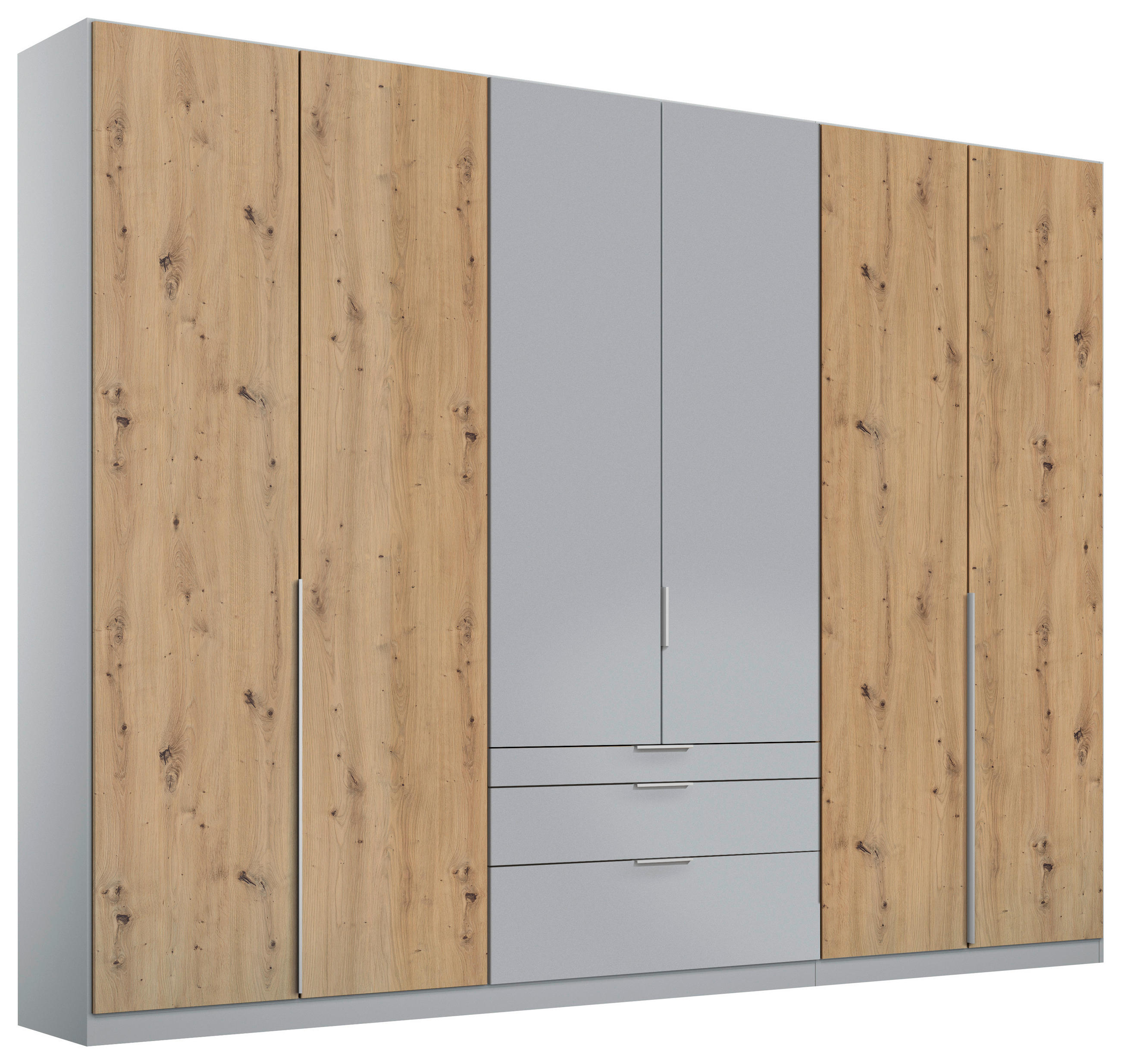 Drehtürenschrank Mit Schubladen 271 Cm Alabama Extra Hellgrau