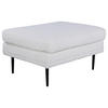 HOCKER in Metall, Textil Schwarz, Weiß  - Schwarz/Weiß, Design, Textil/Metall (90/49/70cm) - Livetastic