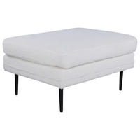 HOCKER in Metall, Textil Schwarz, Weiß  - Schwarz/Weiß, Design, Textil/Metall (90/49/70cm) - Livetastic