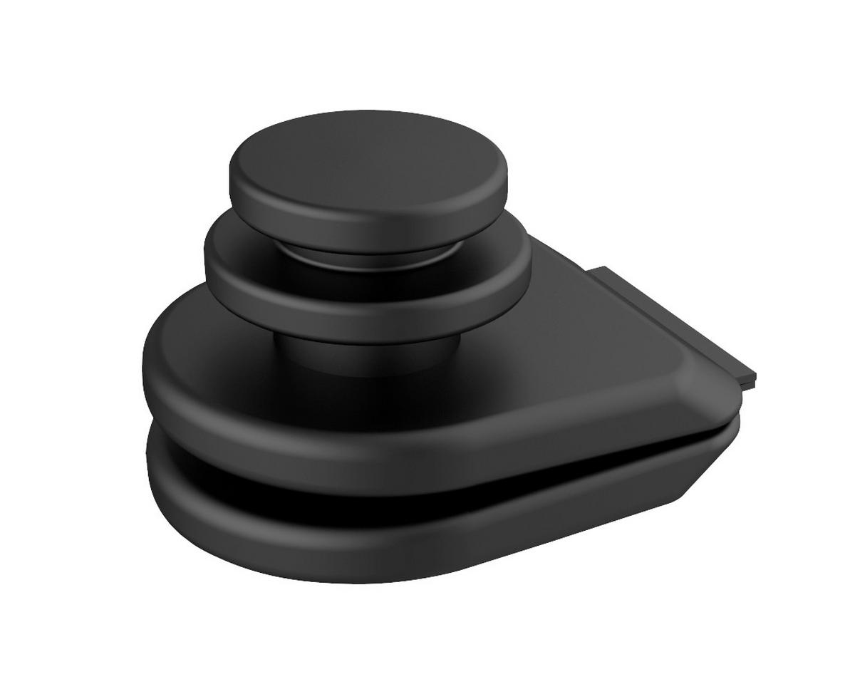 DUSCHVORHANGRINGE JETE  - Schwarz, KONVENTIONELL, Kunststoff (2/3/2cm) - Schöner Wohnen