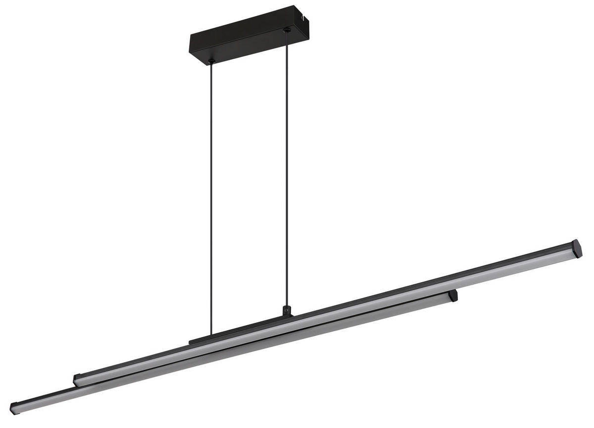 LED SVJETILJKA VISEĆA    110/6/120 cm    KIRINA  - bijela/crna, Design, metal/plastika (110/6/120cm) - Globo