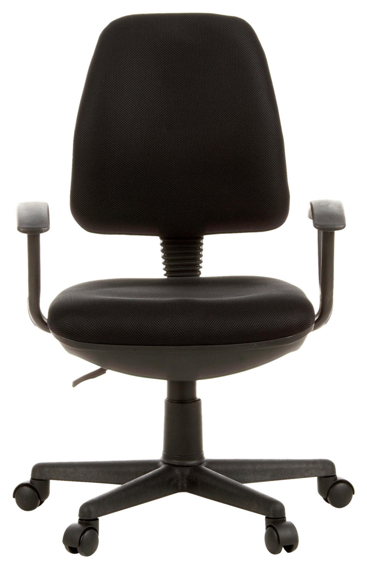 VRTLJIVI STOL umetna masa, tekstil črna  - črna, Moderno, umetna masa/tekstil (57/106/44cm) - MID.YOU