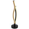 LED-TISCHLEUCHTE 12/47 cm   - Dunkelbraun/Schwarz, Natur, Kunststoff/Metall (12/47cm) - Globo