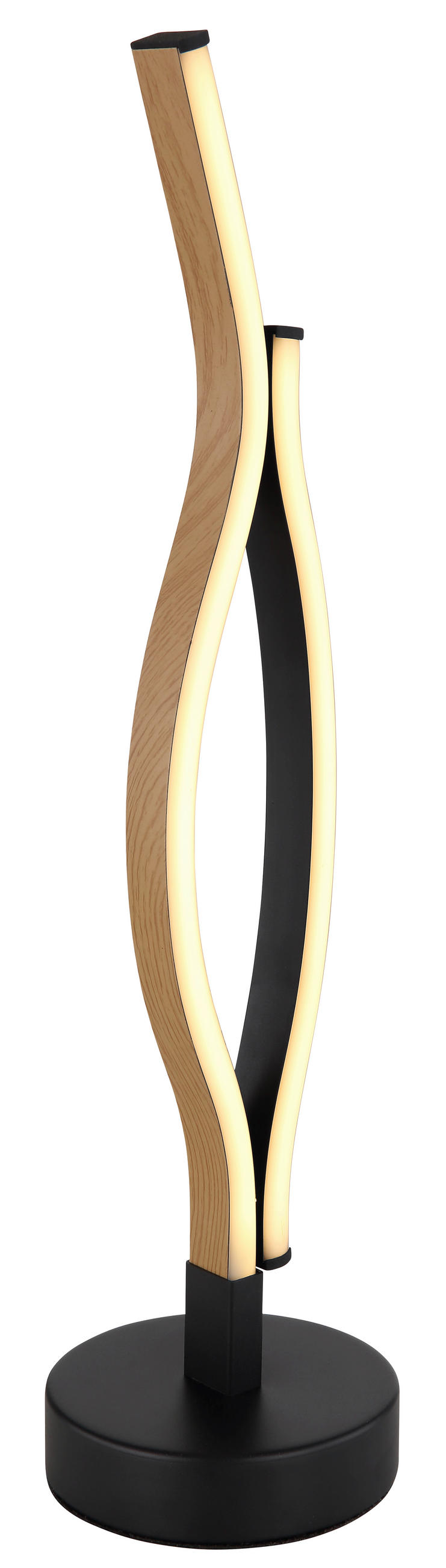 NAMIZNA LED-SVETILKA  GERONIMO      12/47 cm       - črna/bela, Natur, kovina/umetna masa (12/47cm)