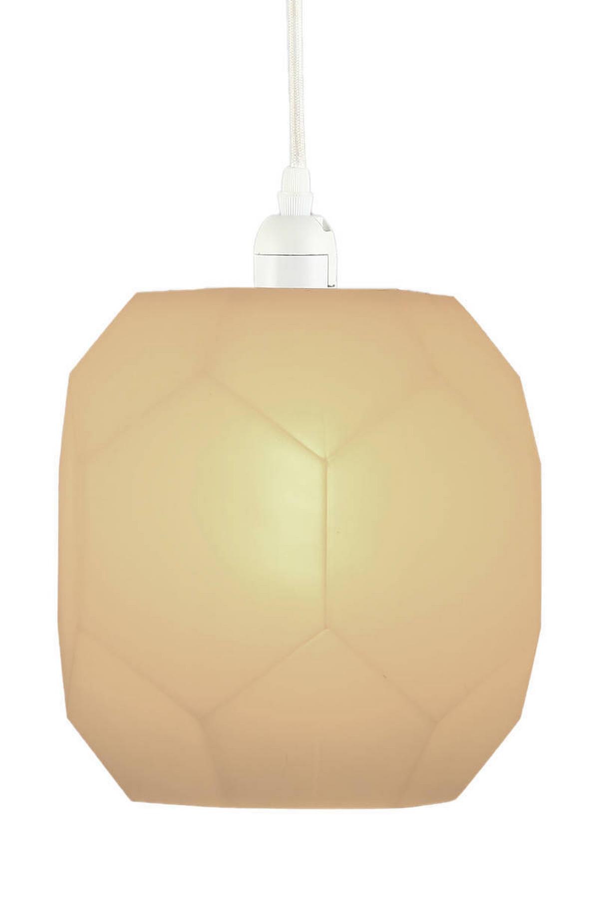 ZÁVĚSNÉ SVÍTIDLO,  22/30/22 cm - bílá, Trend, sklo (22/30/22cm) - P & B