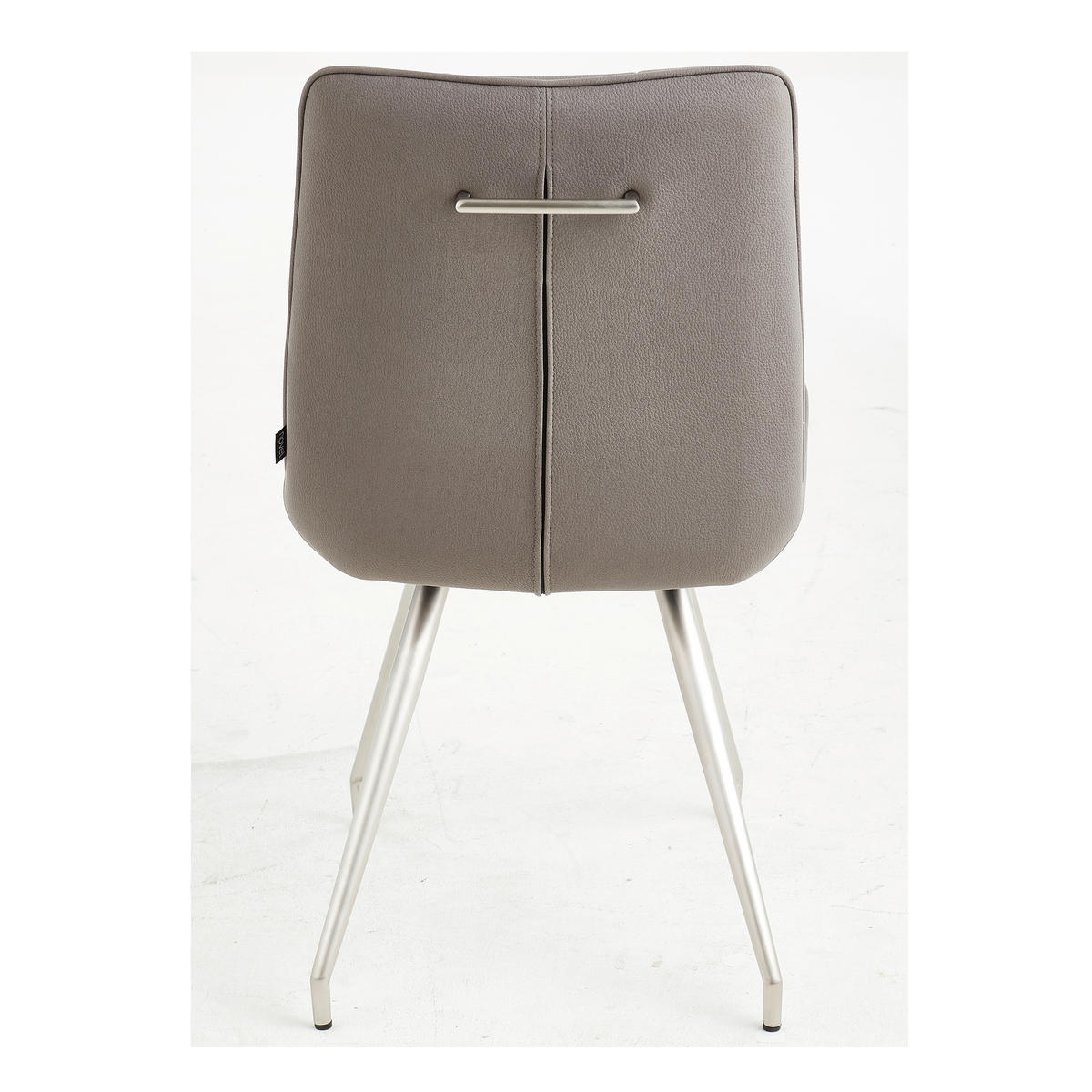 STOLICA  siva, boja nerđajućeg čelika       - siva/boja nerđajućeg čelika, Dizajnerski, metal/tekstil (51/89/66cm) - Novel